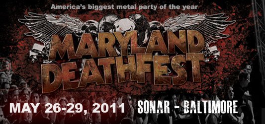 Official Lineup for Mayland Deathfest 2011 and Full List of Band Links provided by Blow The Scene Maryland Deathfest 2011 Official Logo