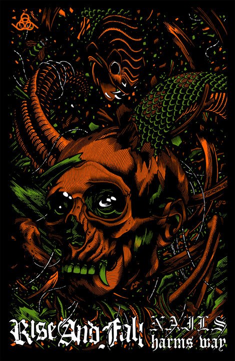 Rise and Fall Euro Tour Poster