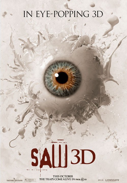 SAW 3D - In Theaters Now - The Blow The Scene Review Saw 3D Movie Poster