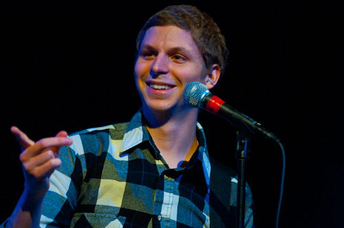 Michael Cera joins Mister Heavenly on Bass for current tour Michael Cera PLaying Bass with Mister Heavenly