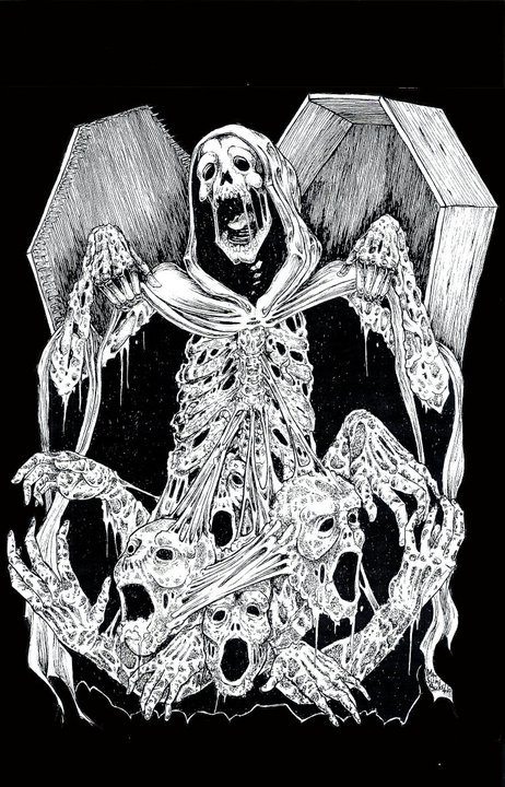New Tshirt Artwork for Coffin Dust by SLIME New Artwork for Coffin Dust by SLIME