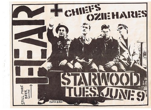 Fear, Oziehares, & Cheifs at the Starwood, Hollywood 1981