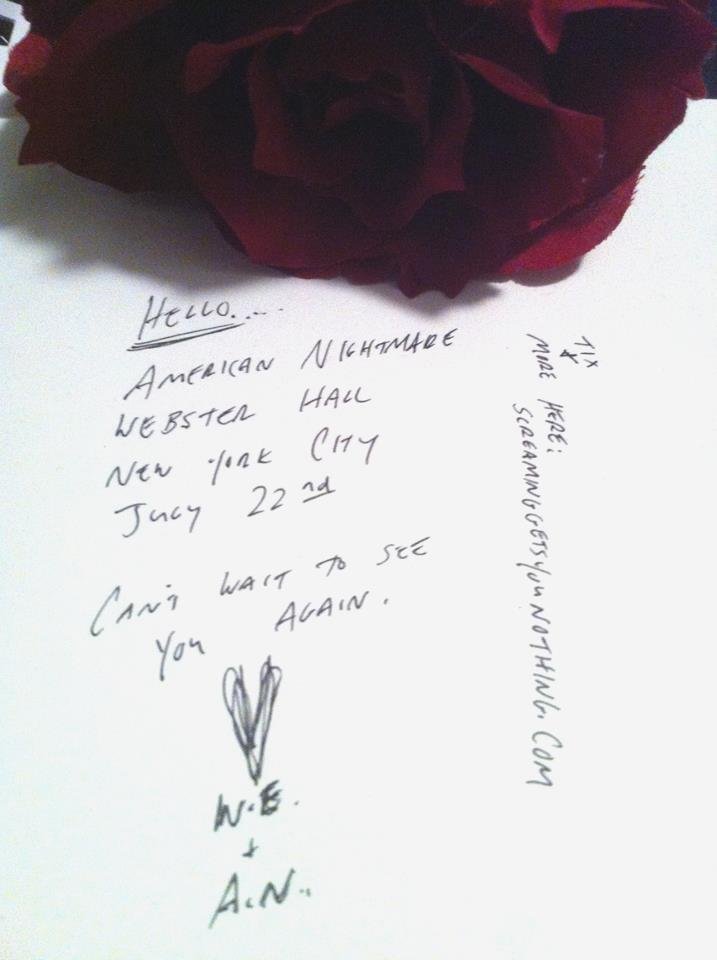 american nightmare give up the ghost nyc show july 22, 2012 american nightmare give up the ghost nyc show july 22, 2012