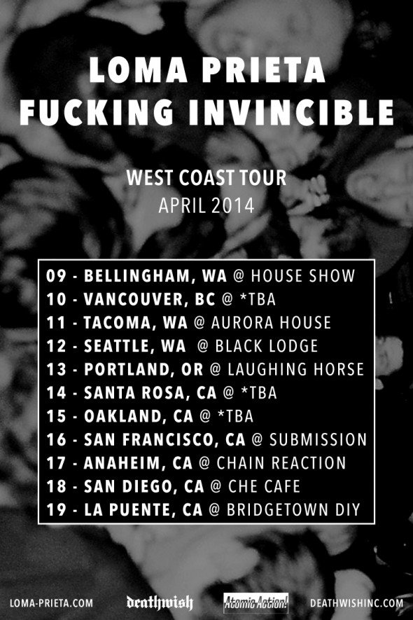 loma prieta fucking invincible 2014 tour